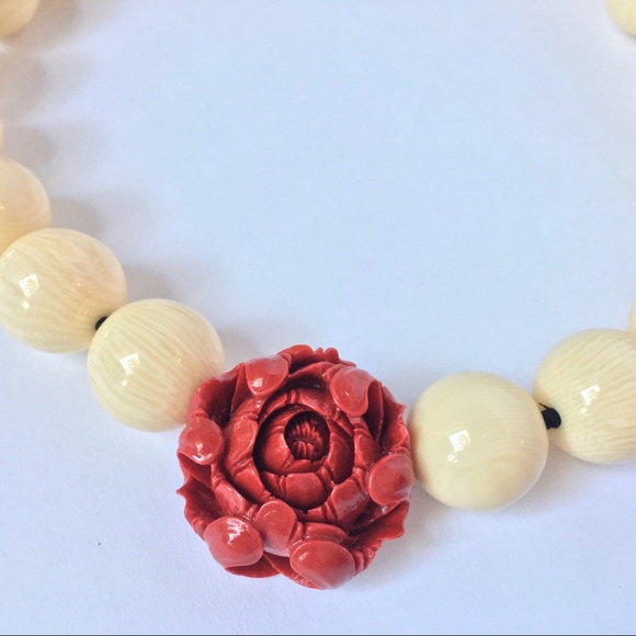 necklace 🌹 bone beads - Picture 6 of 8